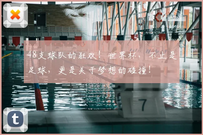 48支球队的狂欢！世界杯，不止是足球，更是关于梦想的碰撞！